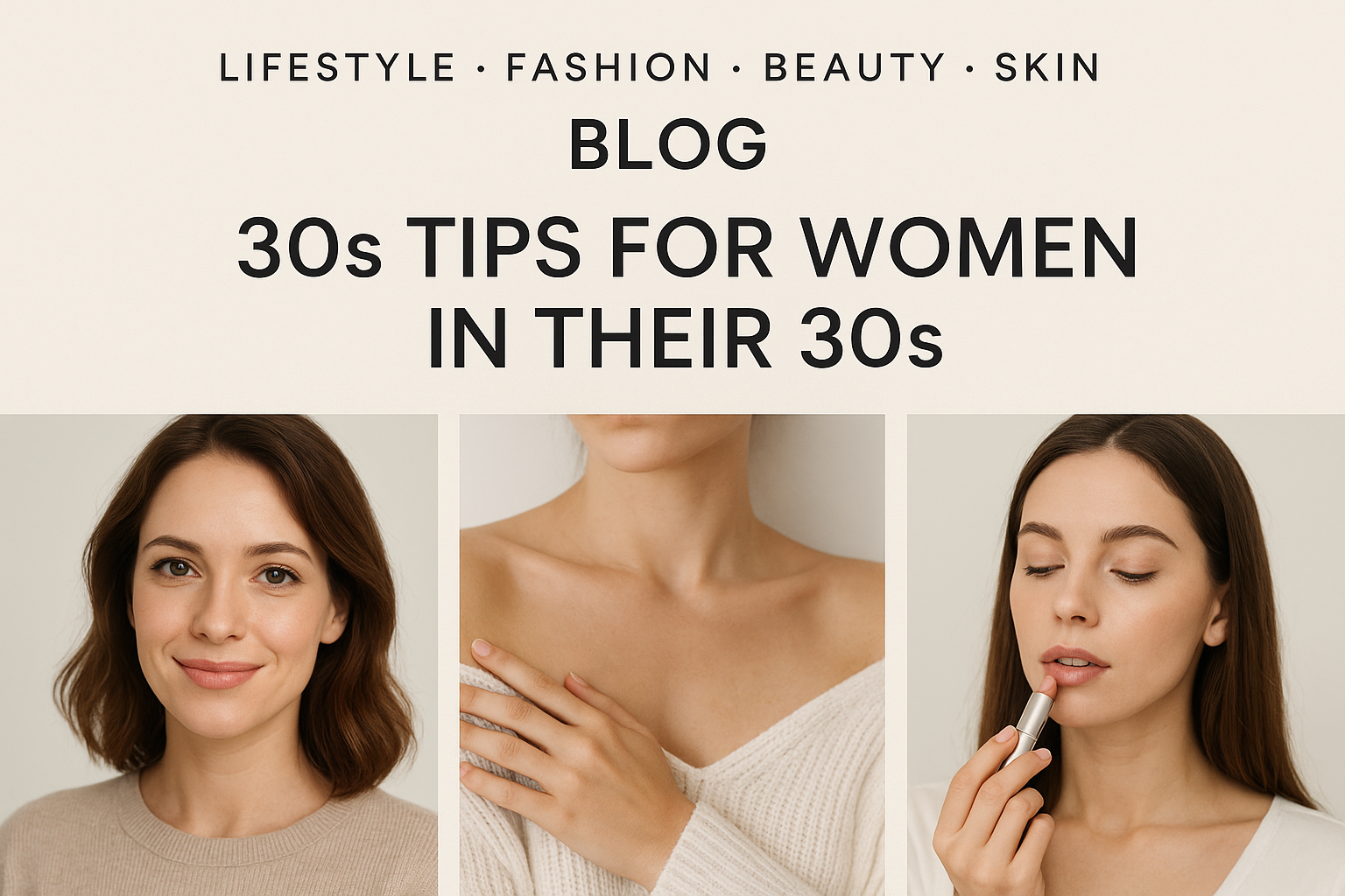 lifestyle Fashion Beauty Skin Blog 30s​